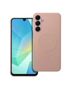 SILICONE MAG COVER case compatible with MagSafe for SAMSUNG A36 pink