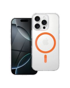 Drop Glue Colorful Ring Mag Cover compatible with MagSafe for IPHONE 13 MINI orange