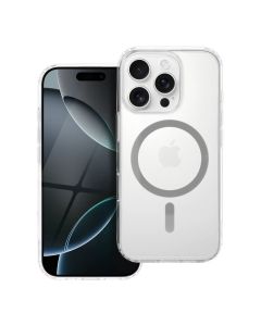 Drop Glue Colorful Ring Mag Cover compatible with MagSafe for IPHONE 15 PRO grey