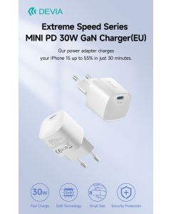 Devia Extreme Speed Series MINI PD 30W GaN Charger(EU)
