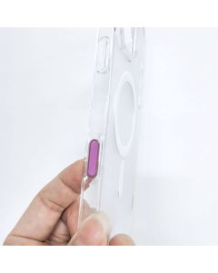 Camera Control active button fit for IPHONE 16 series case Drop Glue / Clear Mag Cover grey