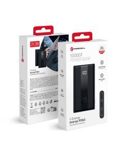 Powerbank Forcell F-Energy Energo P10K2 QC3.0 PD 3A 22 5W 10000 mAh black
