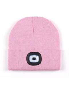 Hat with LED light pink