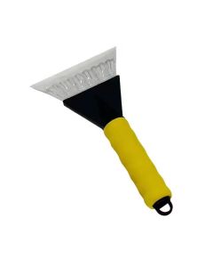 Car snow scraper yellow