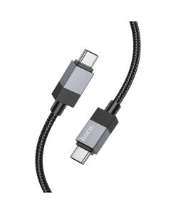 Cable USB C to USB C Hoco 3A 60W 1 m X110 black