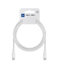Cable USB C to USB C Blue Star 3A 60W ECO 1 m PJ73-13-3 white