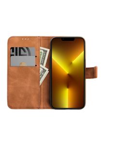 TENDER Book Case for XIAOMI Redmi Note 14 5G brown