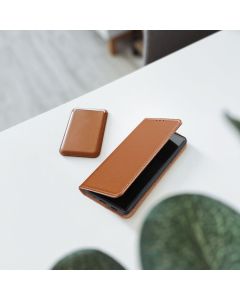 SMART PRO Book leather case for XIAOMI Redmi Note 14 5G brown