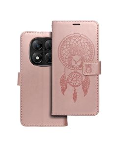 MEZZO Book case for XIAOMI Redmi Note 14 PRO 5G / 14 PRO PLUS 5G dreamcatcher rose gold