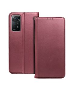 SMART MAGNETO Book case for XIAOMI Redmi Note 14 PRO 5G / 14 PRO PLUS 5G burgundy