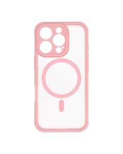 FULL MATTE MAG COVER case compatible with MagSafe for IPHONE 16 Pro jasny różowy