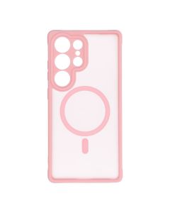 FULL MATTE MAG COVER case compatible with MagSafe for XIAOMI REDMI NOTE 14 5G jasny różowy