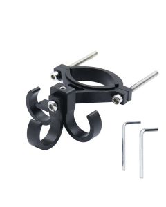 Hook for shopping with three loops for bike / scooter aluminum FS366-001 black