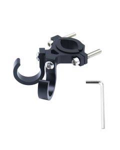 Hook for shopping with two loops for bike / scooter aluminum FS366-005 black