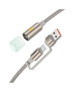 Cable USB A / USB C to LED light Hoco 0 3 m UA38C gold