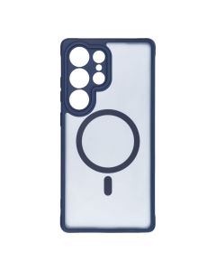 FULL MATTE MAG COVER case compatible with MagSafe for SAMSUNG S25 blue