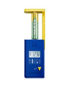 VARTA battery tester with digital display (AA  AAA  Type C  Type D  9V  button) 893101111 blue