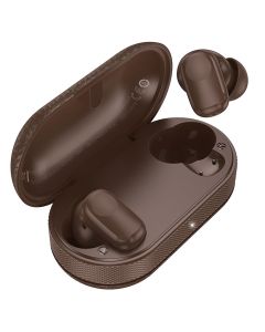 HOCO wireless earphone bluetooth TWS EQ19 brown