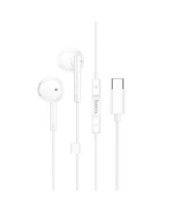 Wire earphones USB C Hoco M95 white