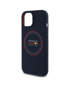 RED BULL case for IPHONE 14 compatible with MagSafe RBHMP14S24SIILVR (Silicone red Ring) navy