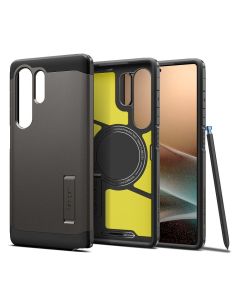 SPIGEN case TOUGH ARMOR compatible with MagSafe for SAMSUNG S25 Ultra gunmetal