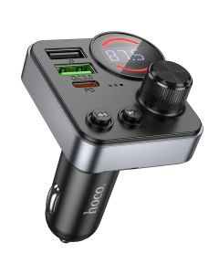 Car transmitter bluetooth Hoco 2 x USB A + USB C QC3.0 PD 48W E86 black