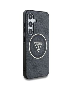GUESS case for SAMSUNG S25 Plus GUHMS25MHG4PRTGK (Magnetic IML Metal Glitter 4G Circle Triangle) black