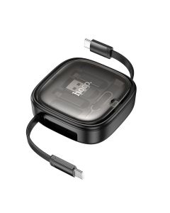 Cable All-in-one retractable charging set Hoco PD 3A 60W 0 95 m U140 black
