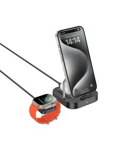 Wireles charger Hoco 3in1 3A 5W compatible with Apple Watch CQ16A black