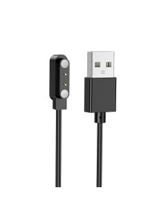 Charging cable for smartwatch Hoco 0 6 m Y25 black