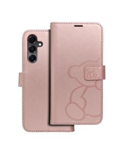 MEZZO Book case for SAMSUNG A16 5G teddy bear rose gold