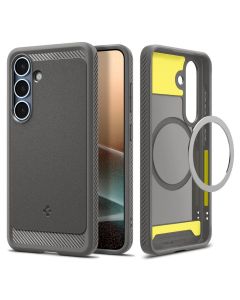 SPIGEN case RUGGED ARMOR MAG compatible with MagSafe for SAMSUNG S25 marble grey