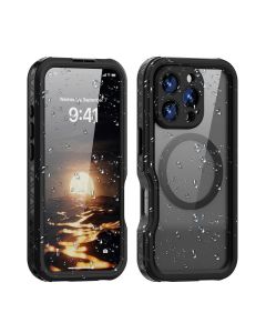 Case for iPhone 16 PRO Shellbox GT waterproof MagSafe compatible black