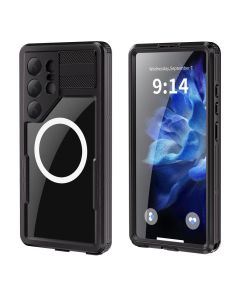 Case for Samsung S25 ULTRA Shellbox MARS waterproof with metal ring black