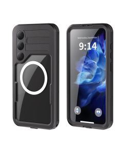 Waterproof case SHELLBOX MARS with metal ring for SAMSUNG S25 Plus black