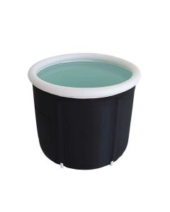 Foldable portable inflatable bathtub 80 x 79 cm black