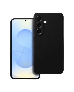 SILICONE MAG COVER case compatible with MagSafe for SAMSUNG S25 Edge black