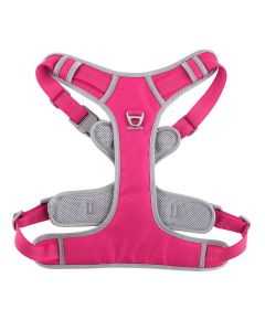 Dog harness OXFORD B size S pink grey
