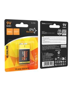 Alkaline battery 6LR61 Hoco 9V DLR05 1 pcs
