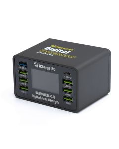 MECHANIC iCharge 8C 8-Port DC Power Supply PD QC3.0