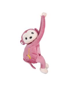 Monkey hanging model tissue box pink
