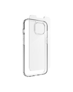 ZAGG set cse + tempered glass IF DEFENCE BUNDLE for IPHONE 13 / 14 / 15 / 16e clear