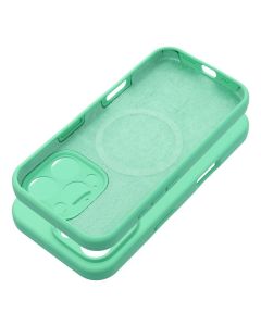 Case SILICONE 2mm for IPHONE 15 Pro compatible with MagSafe mint