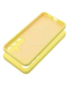 Case SILICONE 2mm for SAMSUNG S25 Ultra compatible with MagSafe lemon