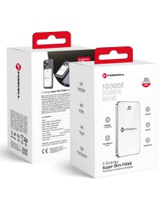 Powerbank compatible withMagSafe Forcell F-Energy SuperSlim F10K8 QC4.0 PD3.0 15W 10000 mAh white