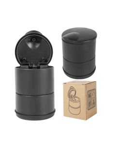 Car ashtray with LED light black