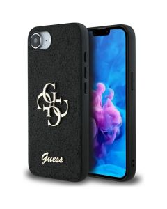 GUESS case for IPHONE 16e (SE 4 2025) GUHCPSE4HG4SGK (Fixed Glitter Big 4G) black