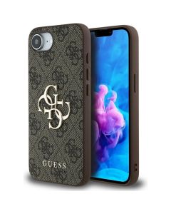 GUESS case for IPHONE 16e (SE 4 2025) GUHCPSE44GMGBR (4G PU Big Logo) brown