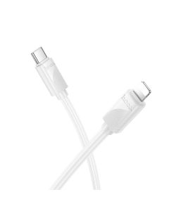 Cable USB C to Lightning Hoco PD 27W 1 m X114 white
