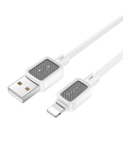 Cable USB A to Lightning Hoco 2 4A 1 m X108 white